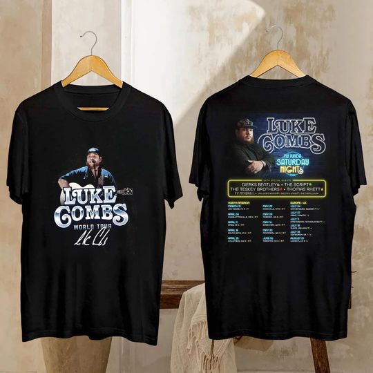 Discover Lukee Comb Country Music Tee, 2026 Lukee Comb My Kinda Saturday Night Tour Shirt, Lukee Comb Concert, Lukee Comb Fan Gift, Lukee Comb Merch