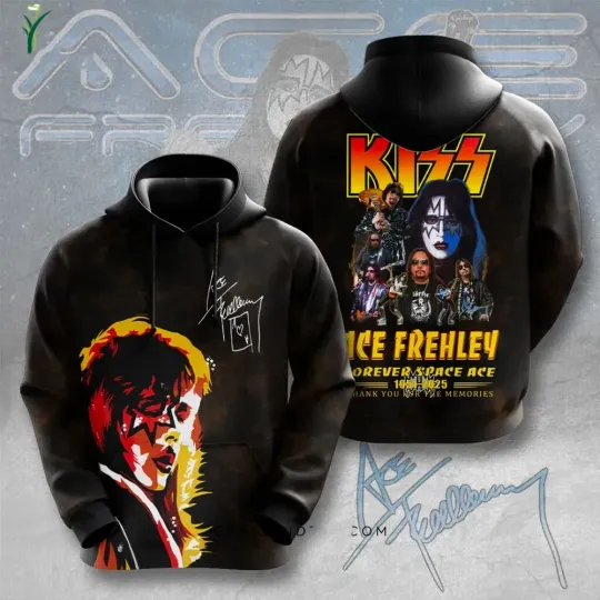 Discover Ace Frehley Forever 1951-2025 Thank You 3D Hoodie