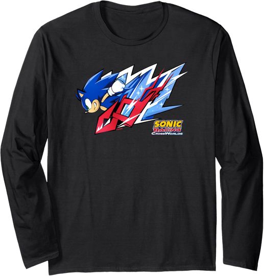 Discover Sonic Racing CrossWorlds - Sonic Decal Long Sleeve T-Shirt