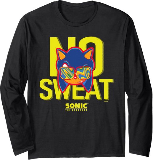 Discover Sonic the Hedgehog - "No Sweat" Sonic Long Sleeve T-Shirt