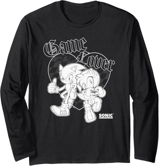 Discover Sonic The Hedgehog Valentine's Day Game Lover Sonic & Amy Long Sleeve T-Shirt