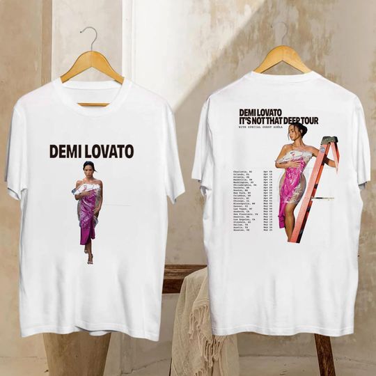 Discover Demi Lovato 2026 Tour, rt2026 Demi Lovato It's Not That Deep Tour Shirt, Demi Lovato Fan Gift, Demi Lovato Merch, Graphic Demi Lovato Shirt