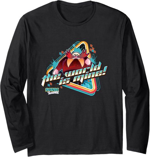 Discover Sonic The Hedgehog The World Is Mine! Dr. Eggman Retro Long Sleeve T-Shirt