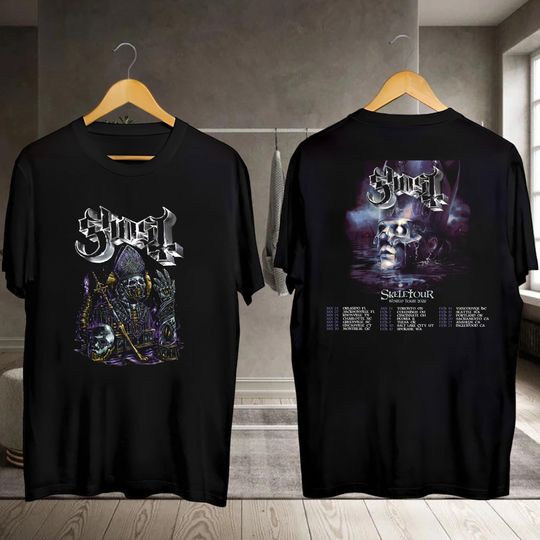 Ghost 90s Vintage Shirt, Ghost Band 2026 Tour Shirt, 2026 Ghost Skeletour World Tour Shirt, Ghost Band Fan Gift, Ghost Tee, Ghost Band Merch