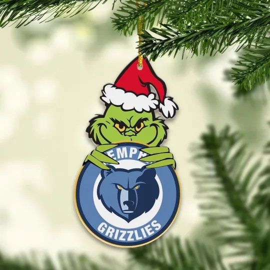 Discover Memphis Basketball Grizzlies Team funny character Christmas Ornament Gift