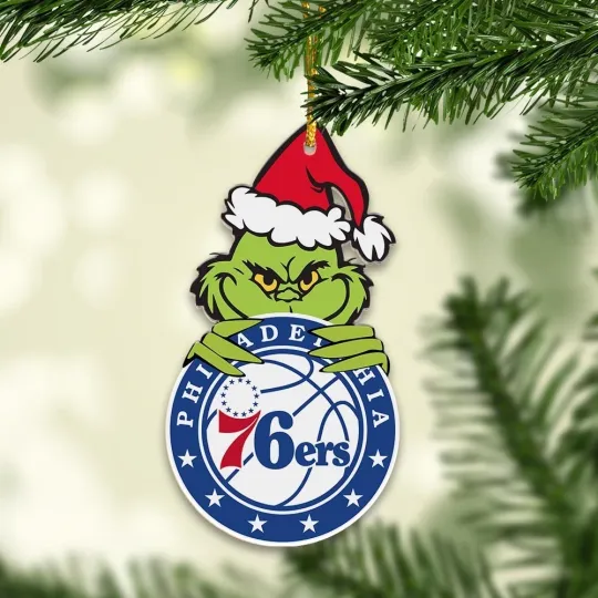 Philadelphia Basketball 76ers Team funny character Christmas Ornament Gift