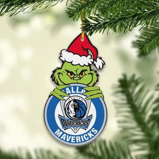 Dallas Basketball Mavericks Team funny character Christmas Ornament Gift