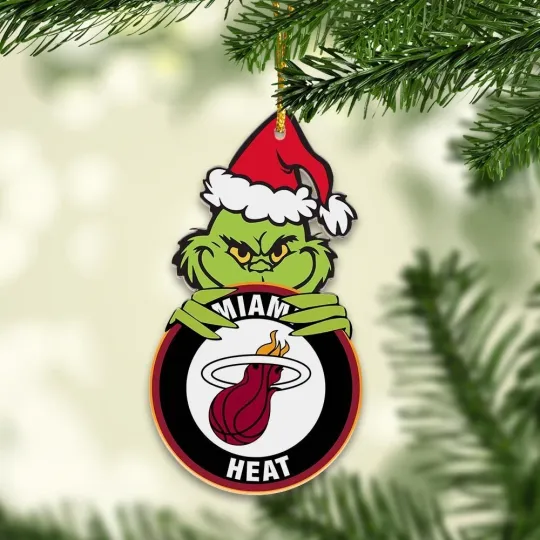 Discover Miami Basketball Heat Team funny character Christmas Ornament Gift