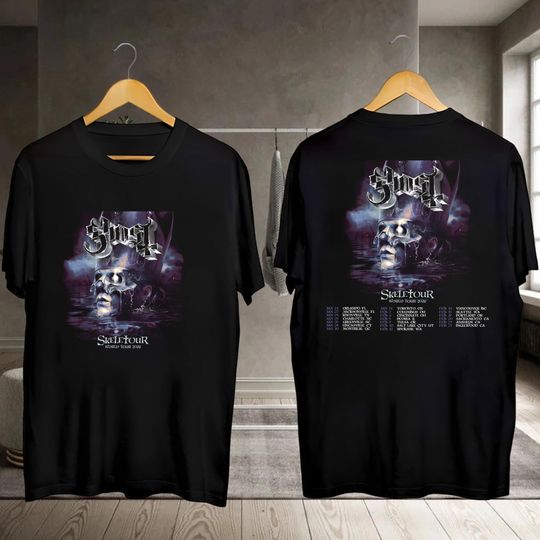 Ghost Skeletour World Tour 2026 Shirt, Ghost Band Fan Gift, Ghost Band 2026 Concert, Ghost Fan Gift, Ghost Band Merch, Ghost Vintage Shirt