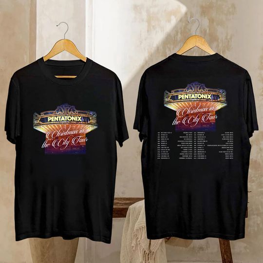 Discover Pentatonix Christmas In The City Tour 2025 Shirt, Pentatonix Christmas Shirt, Pentatonix Fan Gift, Pentatonix Band Merch, Pentatonix Shirt