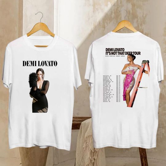 Discover Demi Lovato Shirt, Demi Lovato It's Not That Deep Tour Shirt, Graphic Demi Lovato Tour Shirt, Demi Lovato Fan Gift, Demi Lovato Merch