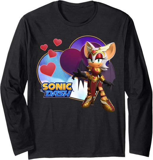Discover Sonic Dash - Valentine Rouge Long Sleeve T-Shirt