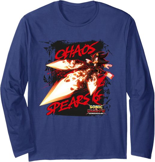 Discover Sonic the Hedgehog, Sonic X Shadow Generations Chaos Spears Long Sleeve T-Shirt