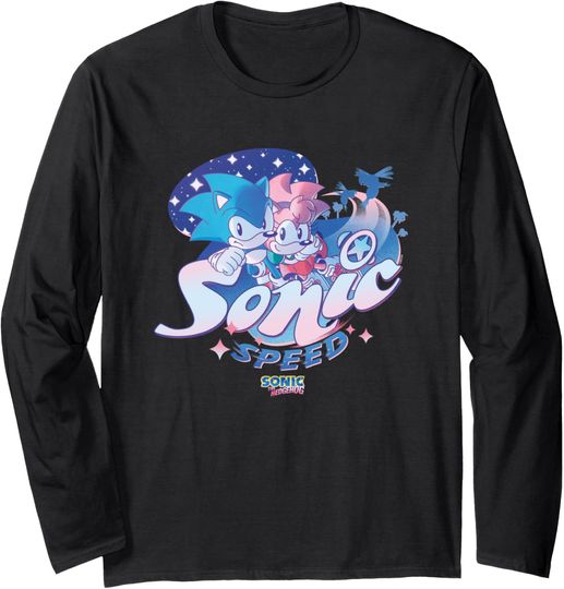 Discover Sonic The Hedgehog Sonic Speed Amy Rose Cute Vintage Long Sleeve T-Shirt