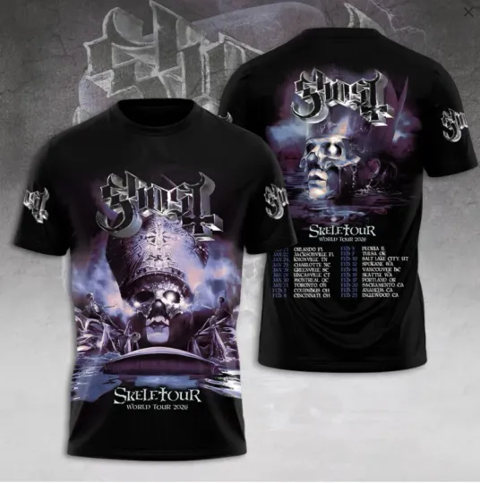 Ghost Band Tour 2026 3D Shirt