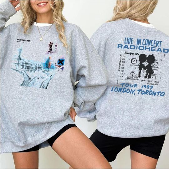 Radiohead OK Computer 1997 Album Graphic Sweatshirt