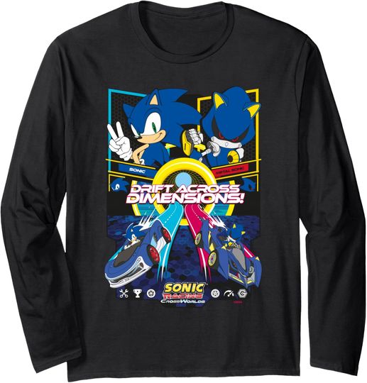 Discover Sonic Racing CrossWorlds - Sonic VS Metal Sonic Long Sleeve T-Shirt