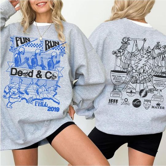 2019 Grateful Dead & Company Fall Fun Run Shirt - Vintage Rock Band Tour Tee, Unisex Music Shirt