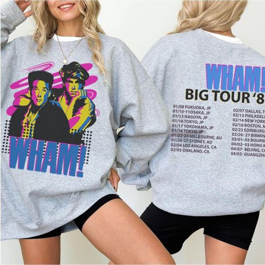 Wham Last Christmas Vintage 80s Music Sweatshirt