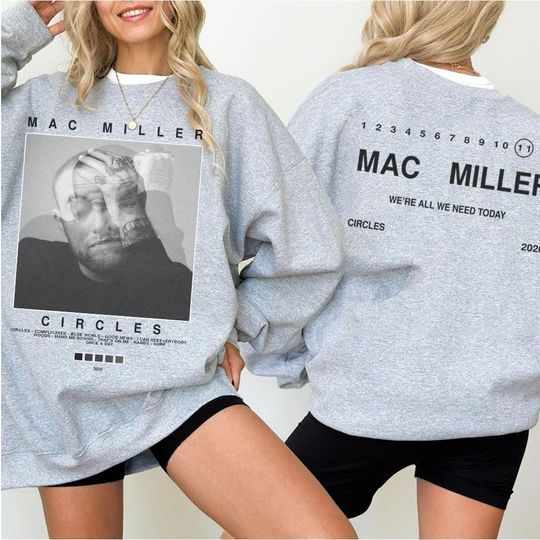 Discover macmiller Album Hoodie: Vintage Rap Music Sweatshirt, Hip Hop Graphic Pullover, Unisex Streetwear Top, macmiller Fan Gift
