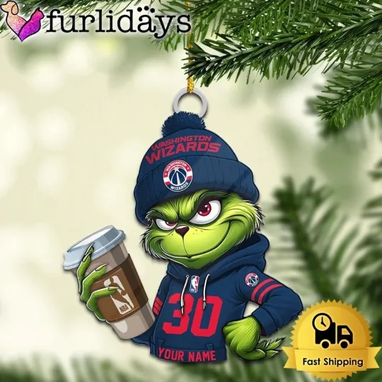 Discover Personalized Washington Basketball Wizards Team funny character Christmas Ornament Gift