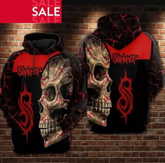 Discover Hoodie 3D For Fan SP KNOT Unisex Shirt, Halloween Gift, Skull Hoodie, Unisex