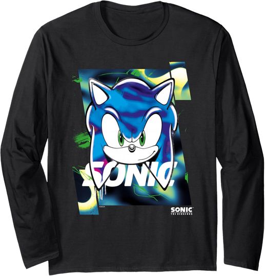 Discover Sonic the Hedgehog - Spray Sonic Long Sleeve T-Shirt