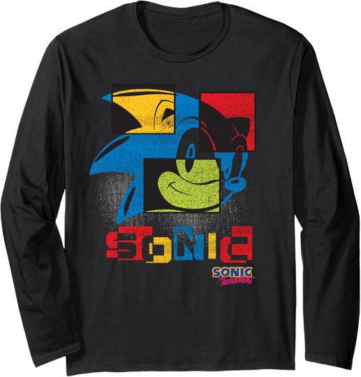 Sonic the Hedgehog - Sonic Misalign Long Sleeve T-Shirt