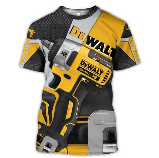 Discover DeWalt 3D All-Over Printed T-Shirt with Hand Tools