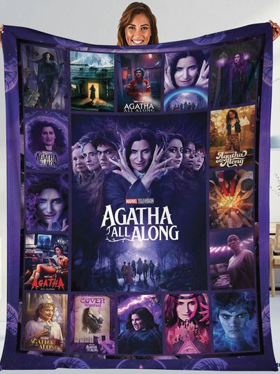 Agatha All Along Blanket, Agatha Harkness Blanket, WandaVision Blanket