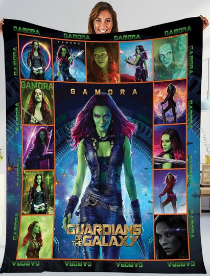 Gamora Guardians Of The Galaxy Fan Fleece Blanket | Gamora Lovers Blanket