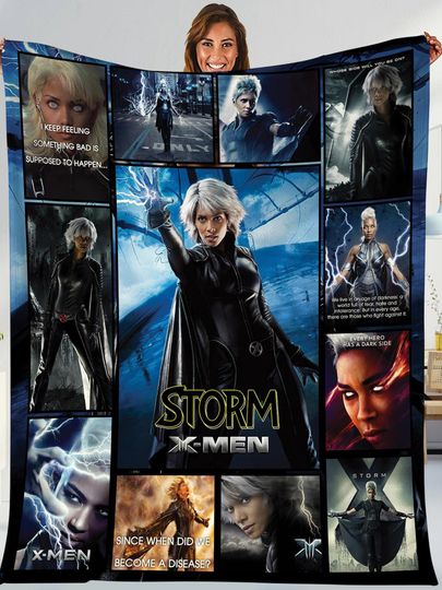 Storm X-Men Blanket, X-Men Blanket, Xmen Storm, Super Hero Blanket, Super Hero Movie Blanket