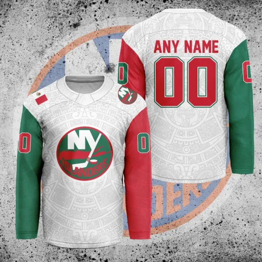 Discover Personalize New York Islanders Mexican Heritage Hockey Shirt Men's Fan Gear Gift
