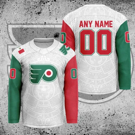Discover Custom Philadelphia Flyers Mexican Heritage Hockey Shirt Men's Fan Gear Gift