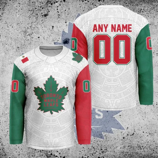 Discover Custom Toronto Maple Leafs Mexican Heritage Hockey Shirt Men's Fan Gear Gift
