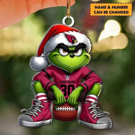 Discover Personalized Arizonna Football Team Cardinals Christmas Ornament Holiday Gift