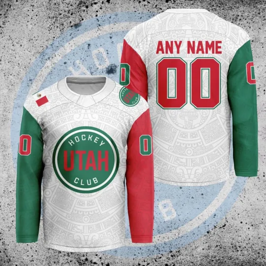 Discover Personalized U.tah Hockey Club Mexican Heritage Hockey Shirt Men's Fan Gear Gift