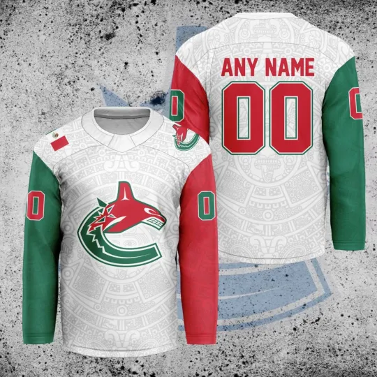 Discover Personalized Vancouver Canucks Mexican Heritage Hockey Shirt Men's Fan Gear Gift
