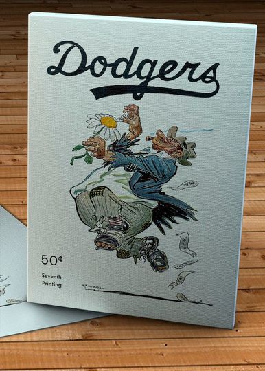 Discover 1951 Vintage Brooklyn Dodgers Bum Program - Canvas Gallery Wrap