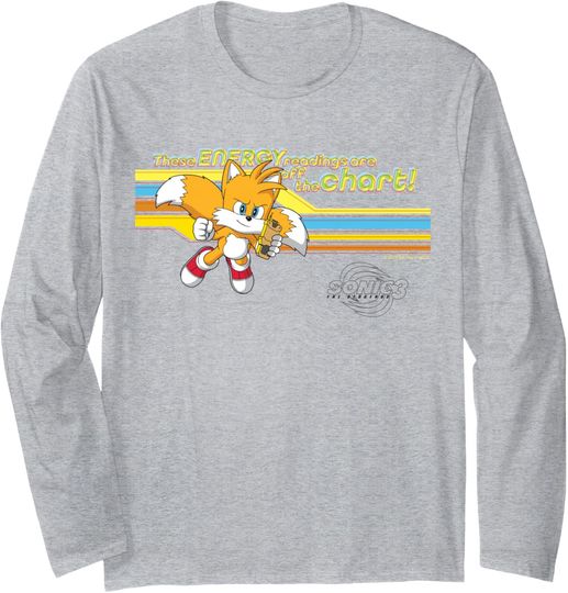 Discover Sonic the Hedgehog 3 - Tails "Energy Readings" Long Sleeve T-Shirt