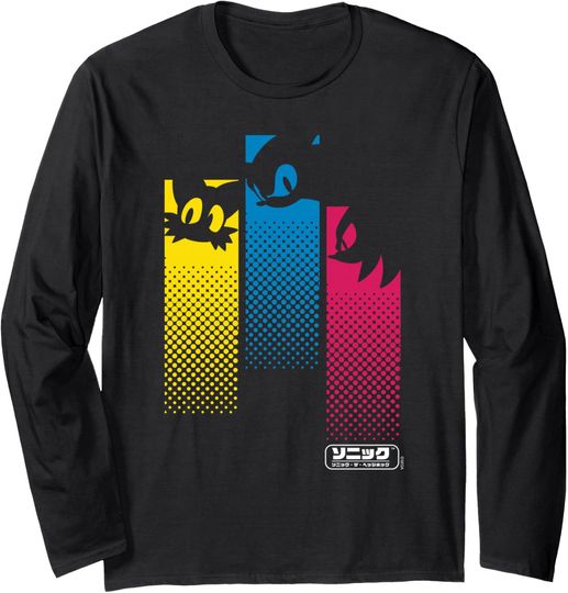 Discover Sonic the Hedgehog - Vertical Screen Long Sleeve T-Shirt