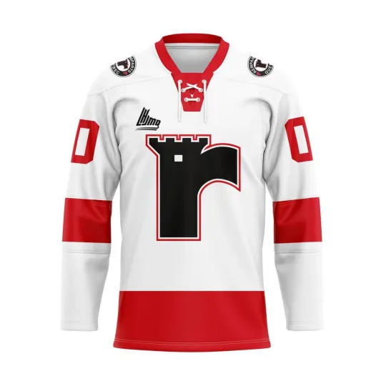 Discover Personalized Quebec Remparts White Lace Hockey Shirt Men's Fan Gear Xmas Gift