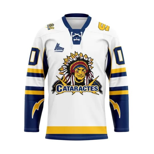 Discover Personalized Shawinigan Cataractes White Lace Hockey Shirt Men's Fan Gear Gift