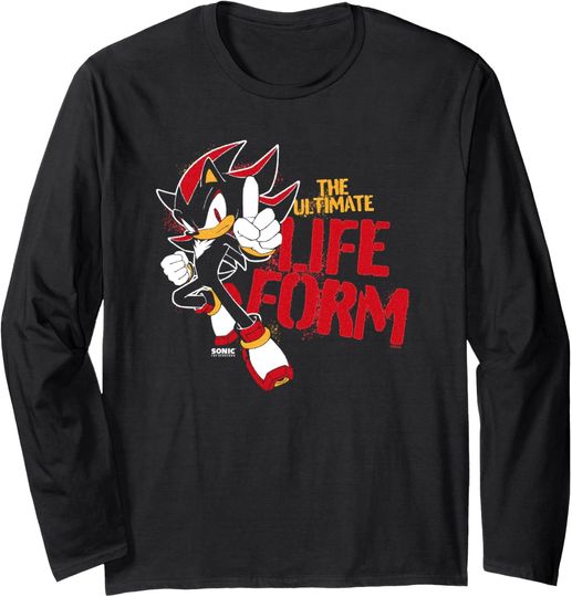 Discover Sonic The Hedgehog Father's Day Ultimate Life Form Shadow Long Sleeve T-Shirt