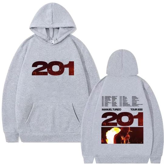 Discover Manuel Turizo Album 201 Tour 2025 Sweatshirt and Hoodie Men Hip Hop Fashion Pullover Hoodies Men's Casual Cotton Vintage Sweatshirt