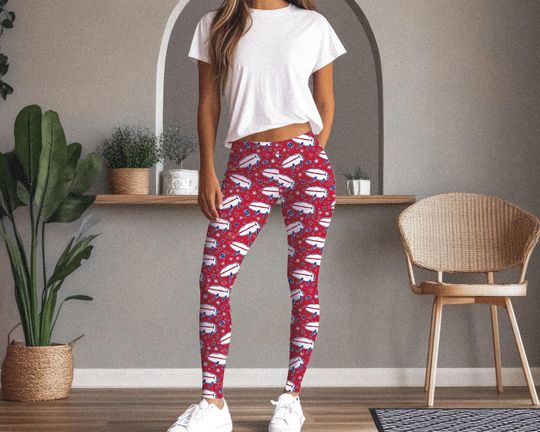 Discover Potato Buffalo Red Doodle Leggings Buffalo Football Women WNY