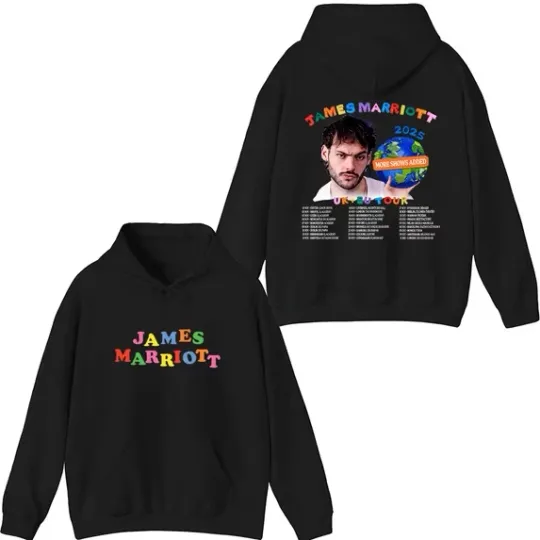 Discover James Marriott Merch 2025 Tour Hoodie