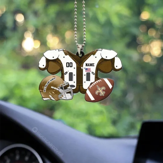 Discover Personalized New Orleans Football Team Saints Christmas Ornament Holiday Gift