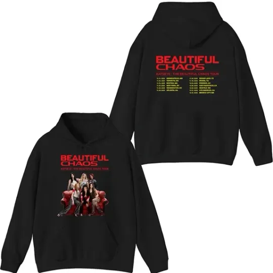 Discover Katseye Merch The Beautiful Chaos Tour 2025 Hoodie