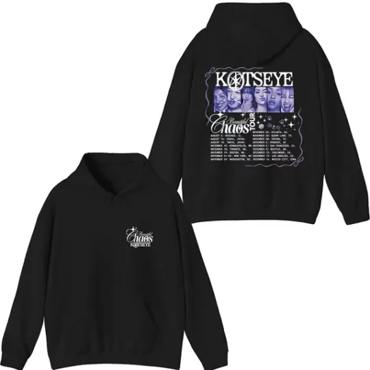 Discover Katseye Merch Beautiful Chaos Tour 2025 Hoodie